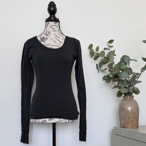 Brandy Melville 100% Cotton Long-sleeve Shirt - O/S